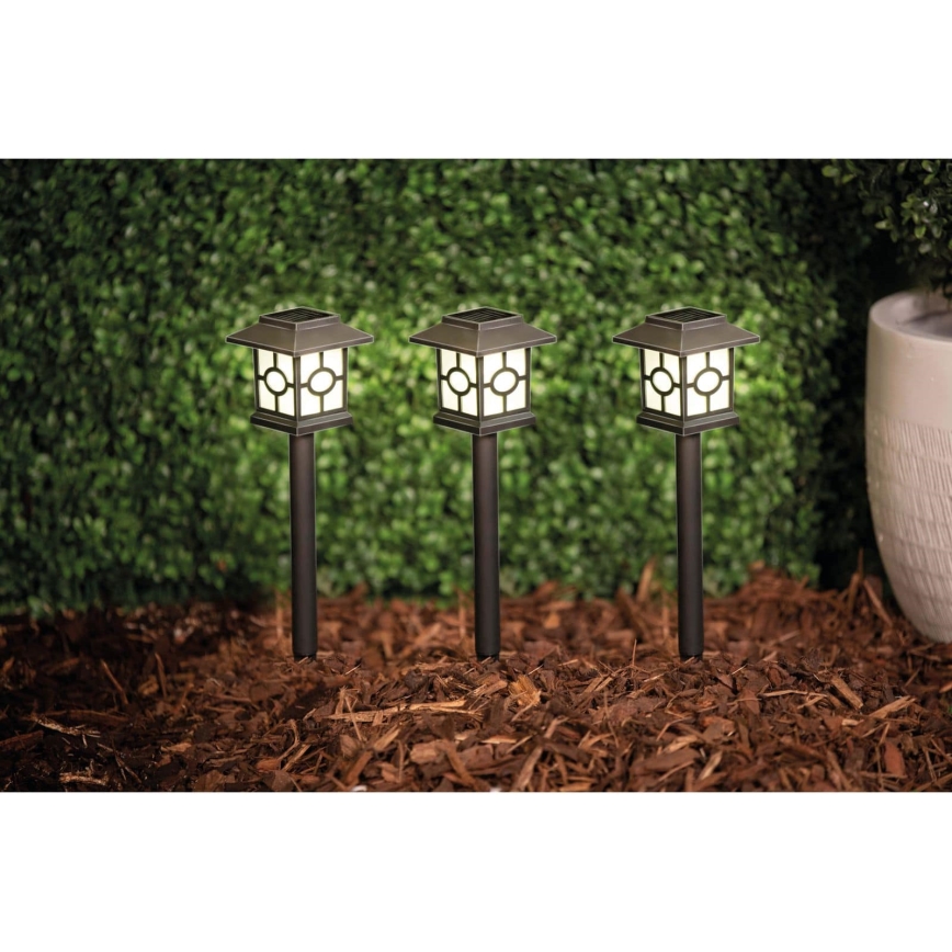 SET 3x LED Solarleuchte LED/1,2V 600 mAh