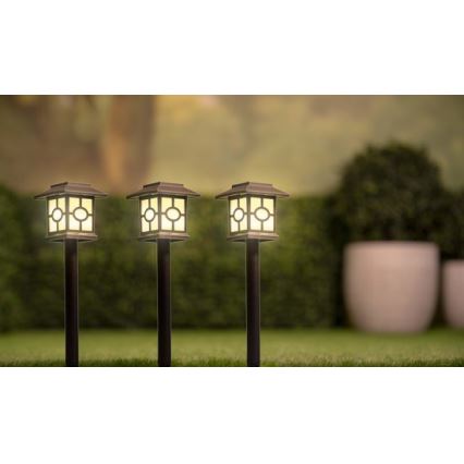 SET 3x LED Solarleuchte LED/1,2V 600 mAh