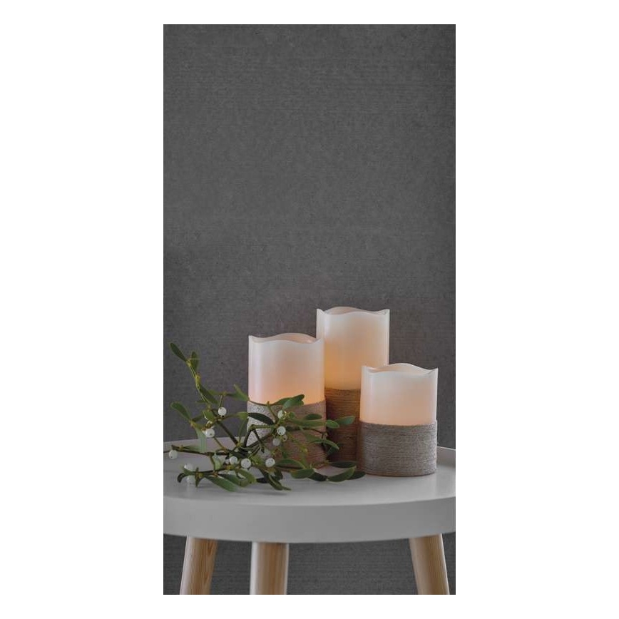 SET 3x LED Weihnachtsdekoration 3xLED/3x3AAA + Fernbedienung