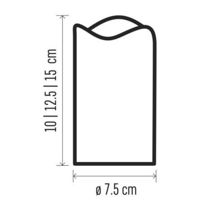 SET 3x LED Weihnachtsdekoration 3xLED/3x3AAA + Fernbedienung
