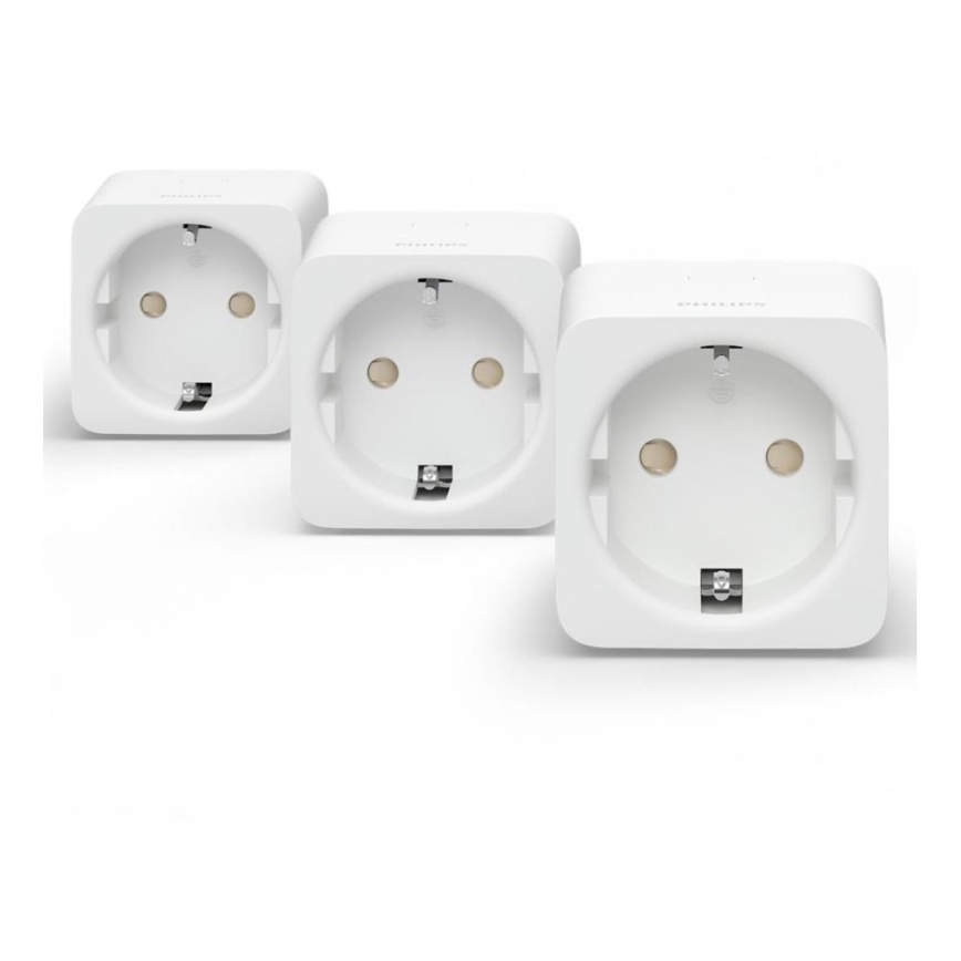 SET 3x Smart-Steckdose Philips Hue Smart Stecker EU SCHUKO
