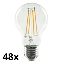 SET 48x LED-Glühbirne VINTAGE A70 E27/13W/230V 2700K
