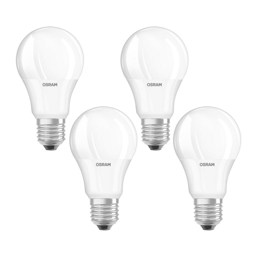SET 4x LED Glühbirne BASE A75 E27/11W/230V 2700K - Osram