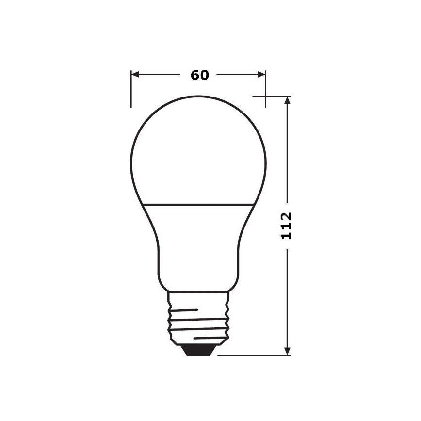 SET 4x LED Glühbirne BASE A75 E27/11W/230V 2700K - Osram