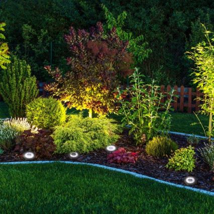 SET 4x LED Solarlampe CLAVO LED/1xAAA 4000K IP44 300 mAh