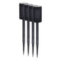 SET 4x LED Solarlampe DECOR LED/1,2V 150 mAh 3000K 39 cm IP44 schwarz