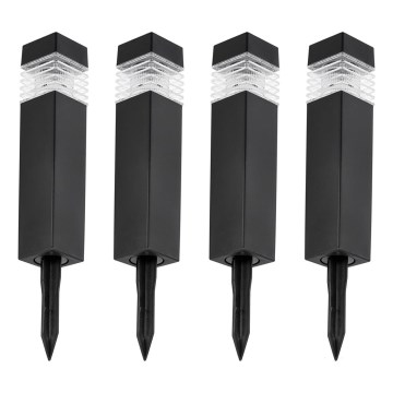 SET 4x LED-Solarleuchte LED/0,06W/1,2V 1xAAA 6000K IP44 100 mAh