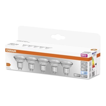 SET 5x LED-Leuchtmittel PAR16 GU10/4,3W/230V 4000K 36° - Osram