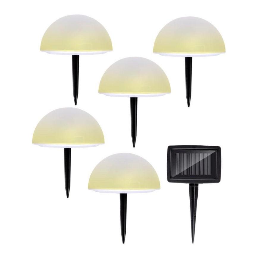 SET 5x LED-Solarbeleuchtung LED/1,2V mehrfarbig