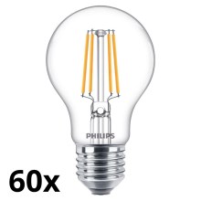 SET 60x LED-Glühbirne VINTAGE Philips A60 E27/4,3W/230V 2700K