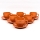 Set 6x Keramiktasse Tereza mit Untertasse lachsrosa