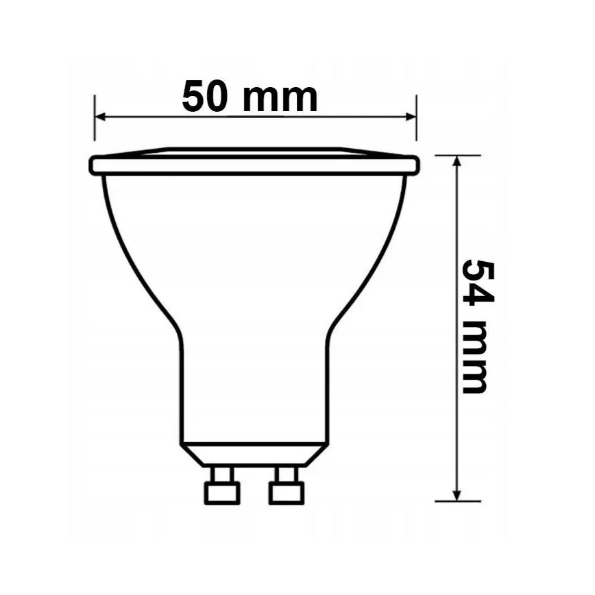 SET 6x LED-Glühbirne Philips GU10/4,7W/230V 2700K