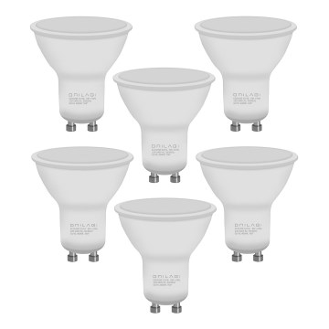SET 6x LED-Lampe ECOLINE GU10/6W/230V 4000K - Brilagi
