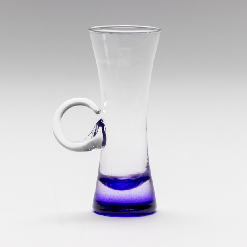 Set 6x Likörglas mit Henkel violett