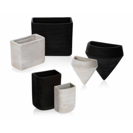 SET 6x Wandblumentopf LOU 15x17 cm