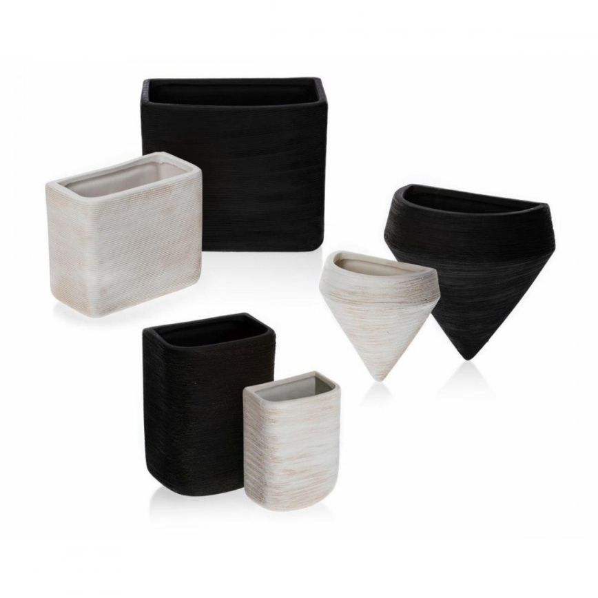 SET 6x Wandblumentopf LOU 15x17 cm
