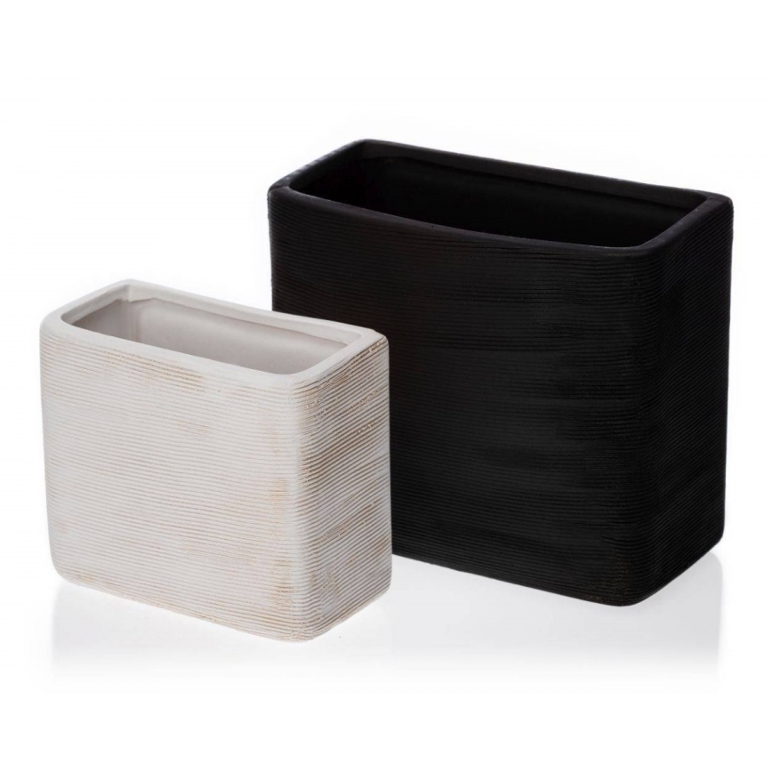 SET 6x Wandblumentopf LOU 15x17 cm