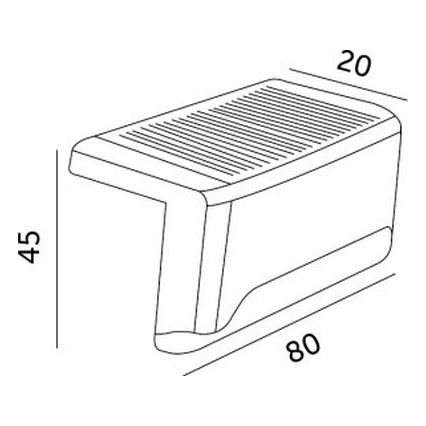 SET 8x LED Solar-Treppenbeleuchtung LED/0,06W/1,2V 3000K IP44 600 mAh
