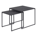 Set aus 2 Couchtischen ALMA in Anthrazit