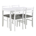 SET Esstisch + 4x Stühle EMILY, weiß