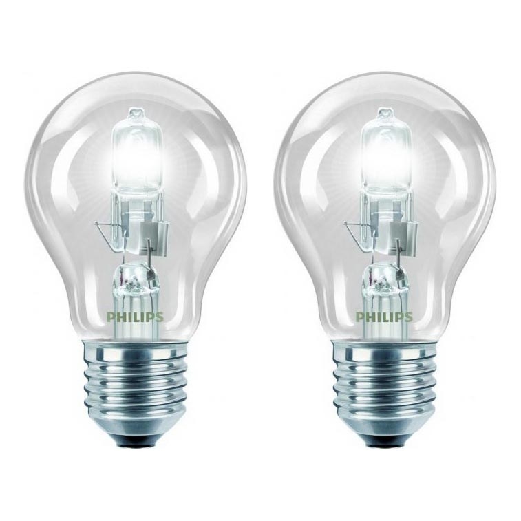 Set von Dimmbare Leuchten 2x Glühbirne  Philips E27/42W/230V ECO CLASSIC