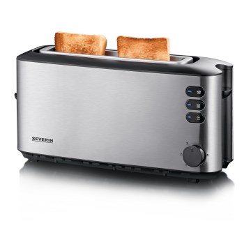 Severin AT 2515 - 2-Schlitz-Toaster 1000 W/230 V Edelstahl/schwarz