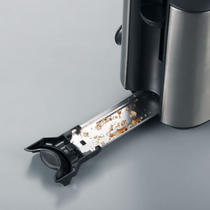 Severin AT 2515 - 2-Schlitz-Toaster 1000 W/230 V Edelstahl/schwarz