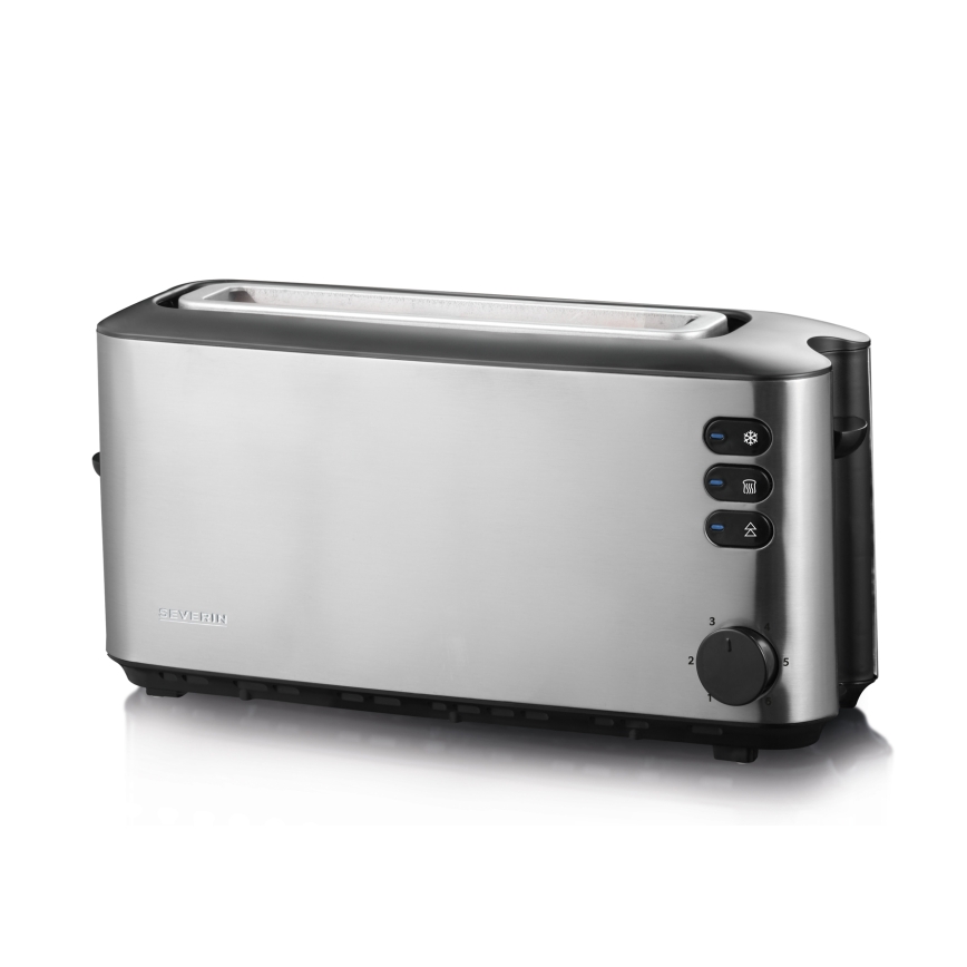 Severin AT 2515 - 2-Schlitz-Toaster 1000 W/230 V Edelstahl/schwarz