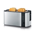 Severin AT 2590 - 4-Schlitz-Toaster 1400W/230V Edelstahl/schwarz