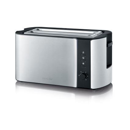 Severin AT 2590 - 4-Schlitz-Toaster 1400W/230V Edelstahl/schwarz
