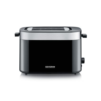 Severin AT 9264 - Toaster mit zwei Schlitzen 800W/230V Edelstahl/schwarz