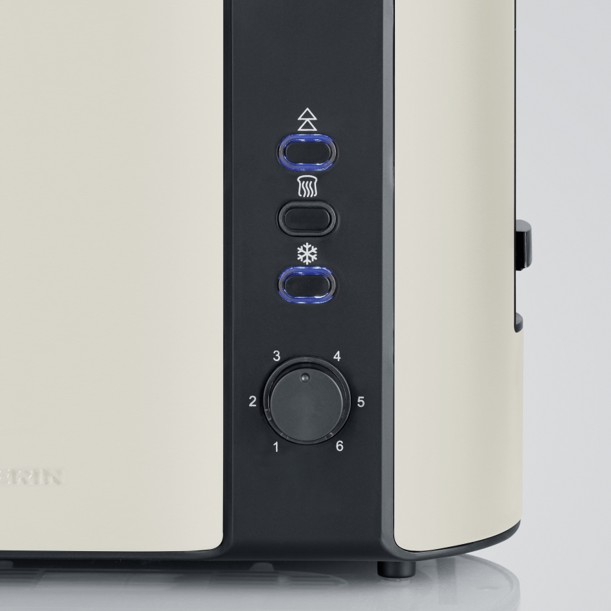 Severin AT 9576 - Toaster mit zwei Schlitzen 800 W/230 V beige/schwarz