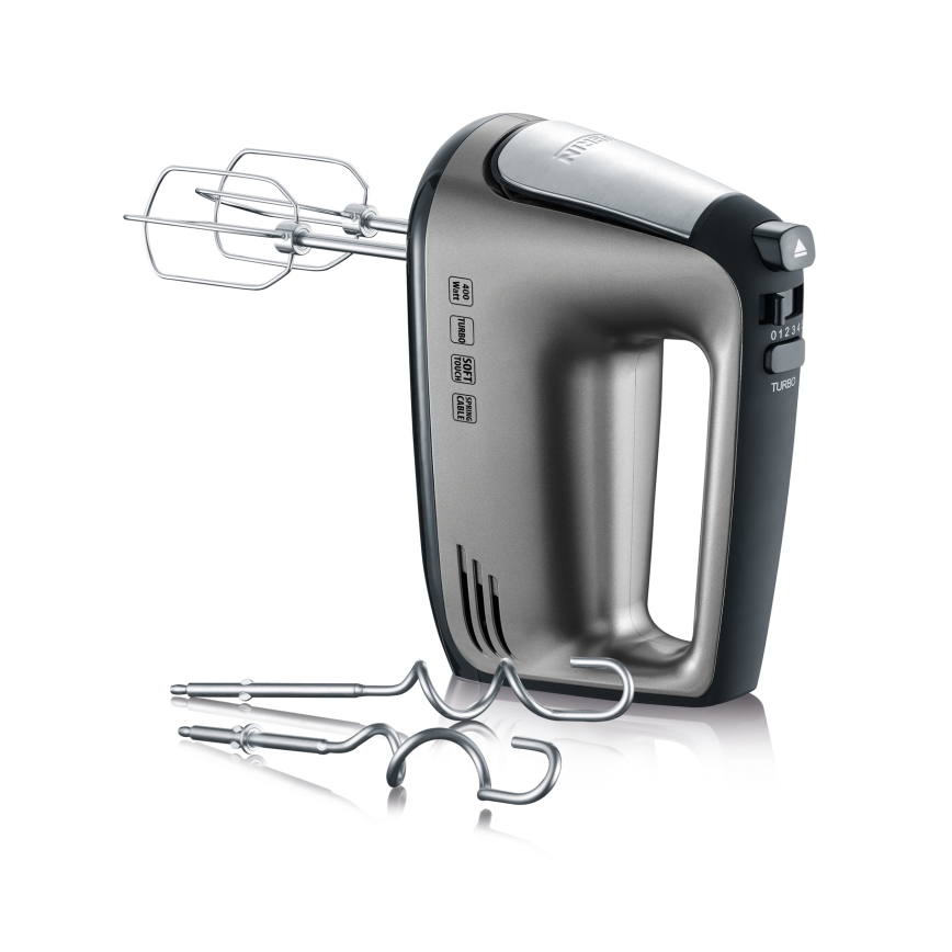 Severin HM 3832 - Handmixer 400W/230V Edelstahl/schwarz