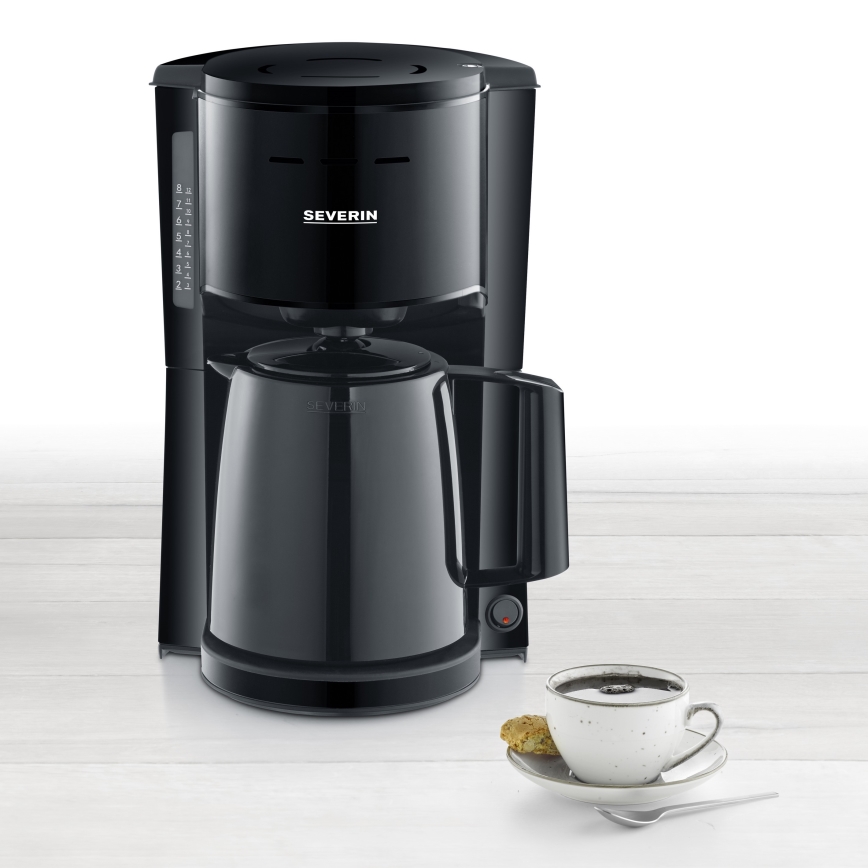 Severin KA 9306 - Kaffeemaschine mit Thermokanne 1 l 1000W/230V schwarz