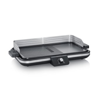 Severin PG 8564 - Elektrischer Tischgrill, 2300 W / 230 V, 50 x 30 cm, schwarz