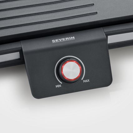Severin PG 8564 - Elektrischer Tischgrill, 2300 W / 230 V, 50 x 30 cm, schwarz