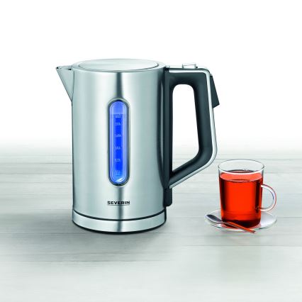 Severin WK 3418 - Wasserkocher 1,7 l 3000W/230V Edelstahl/schwarz