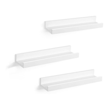 SHELFY 3er-Set Wandregale, weiß