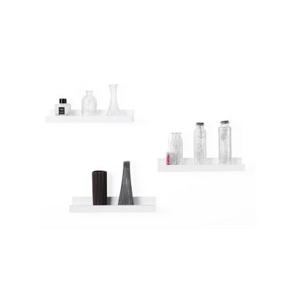SHELFY 3er-Set Wandregale, weiß