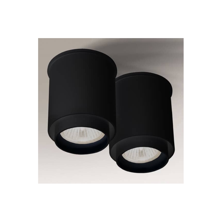 Shilo - Deckenleuchte 2xGU10/15W/230V schwarz