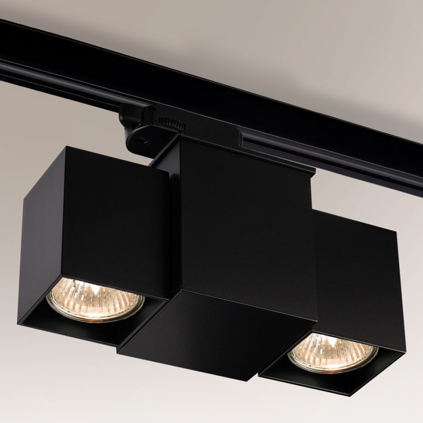 Shilo - Strahler für Schienensystem 2xGU10/15W/230V schwarz