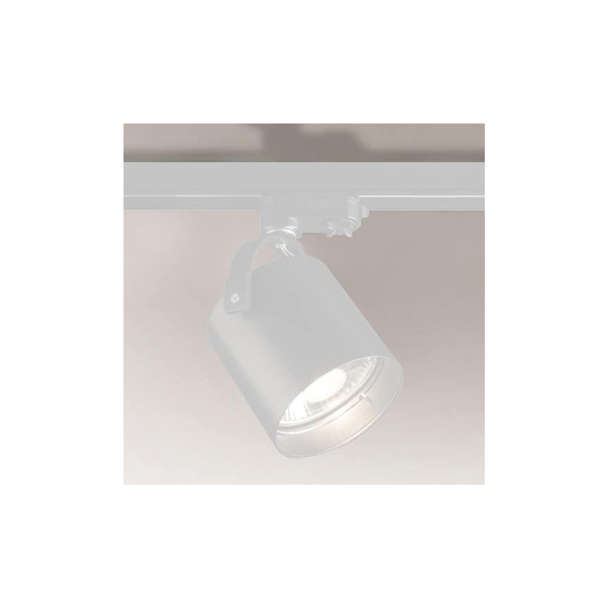 Shilo - Spotlight do lištového systému 1xGU10/15W/230V weiß