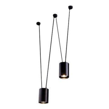 Shilo - Hängeleuchte 2xGU10/15W/230V Spinne schwarz