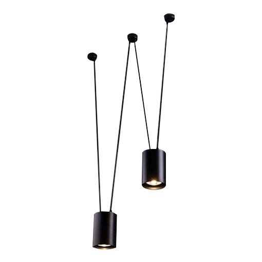 Shilo - Hängeleuchte 2xGU10/15W/230V Spinne schwarz