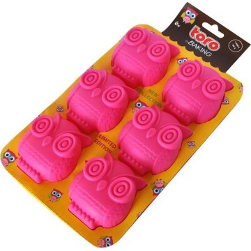 Silikon-Backform für Muffins TORO, rosa