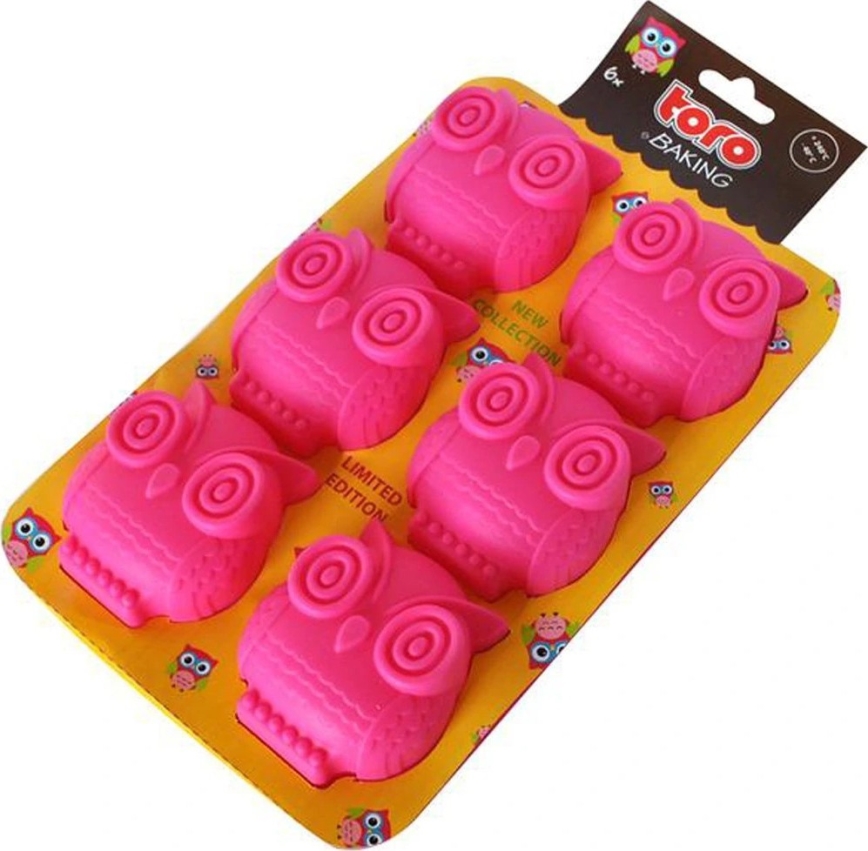 Silikon-Backform für Muffins TORO, rosa