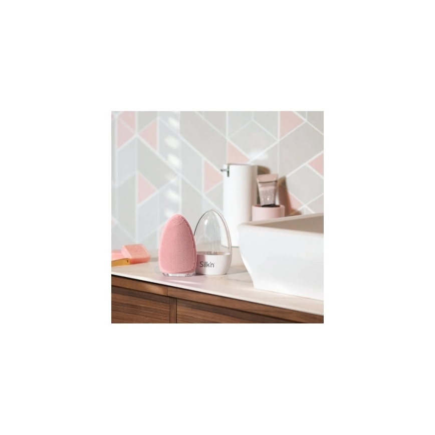 Silk’n - Gesichtsreinigungsbürste BRIGHT 5V/500 mAh rosa
