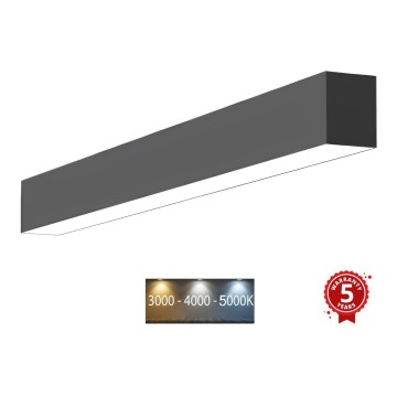 Sinclair - LED-Deckenleuchte LSM LED/40W/230V 3000K/4000K/5000K 120 cm schwarz