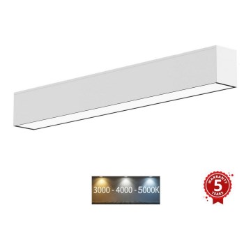 Sinclair - LED-Deckenleuchte LSM LED/40W/230V 3000K/4000K/5000K 120 cm silbern