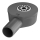 Siphon für Abflussrinne 13,1x5,7 cm grau